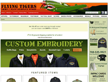 Tablet Screenshot of flyingtigerssurplus.com